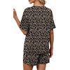 image:imageWIHOLL 2 Piece Sets for Women Lounge Sets Summer Outfits 2026 Button Down Short Sleeve Tops and Shorts Set with Pockets3leopard