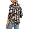 image:imageWIHOLL 34 Length Sleeve Womens Tops Dressy V Neck Collared Shirts Business Casual Work Blouses Fall Vacation Outfits 2026Leopard