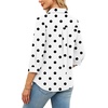 image:imageWIHOLL 34 Length Sleeve Womens Tops Dressy V Neck Collared Shirts Business Casual Work Blouses Fall Vacation Outfits 2026Polka Dots