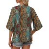 image:imageWIHOLL Boho Tops for Women Summer Spring 34 Sleeve Dressy Fashion V Neck Casual 2026 Business Beach Plus Size Resort BlousesBohemia