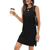 image:imageWIHOLL Casual Dresses for Women Crewneck Sleeveless Tank Dress Summer Spring Boho Vacation ClothesBlack