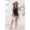 image:imageWIHOLL Casual Dresses for Women Crewneck Sleeveless Tank Dress Summer Spring Boho Vacation ClothesBlack Colorful Floral