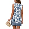 image:imageWIHOLL Casual Dresses for Women Crewneck Sleeveless Tank Dress Summer Spring Boho Vacation ClothesBlue Boho Print