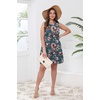 image:imageWIHOLL Casual Dresses for Women Crewneck Sleeveless Tank Dress Summer Spring Boho Vacation ClothesBlue Gray Floral