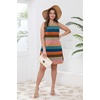 image:imageWIHOLL Casual Dresses for Women Crewneck Sleeveless Tank Dress Summer Spring Boho Vacation ClothesColorful Stripe
