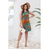 image:imageWIHOLL Casual Dresses for Women Crewneck Sleeveless Tank Dress Summer Spring Boho Vacation ClothesFloral Blue Orange