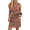 image:imageWIHOLL Casual Dresses for Women Crewneck Sleeveless Tank Dress Summer Spring Boho Vacation ClothesFloral Bohemian