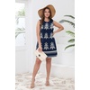 image:imageWIHOLL Casual Dresses for Women Crewneck Sleeveless Tank Dress Summer Spring Boho Vacation ClothesFloral Navy Blue