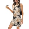image:imageWIHOLL Casual Dresses for Women Crewneck Sleeveless Tank Dress Summer Spring Boho Vacation ClothesKhaki Coconut Palm