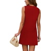image:imageWIHOLL Casual Dresses for Women Crewneck Sleeveless Tank Dress Summer Spring Boho Vacation ClothesRed