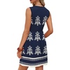 image:imageWIHOLL Dresses for Women 2026 Summer Casual Babydoll Crewneck Short Dress Spring Sleeveless Sundress with PocketsBoho Navy