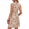 image:imageWIHOLL Dresses for Women 2026 Summer Casual Babydoll Crewneck Short Dress Spring Sleeveless Sundress with PocketsFloral Pink