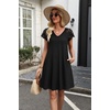 image:imageWIHOLL Dresses for Women Summer Casual Wedding Guest Dress Lace Short Sleeve Cute Sundresses Fashion Beach Vacation Clothes1black