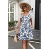image:imageWIHOLL Dresses for Women Summer Casual Wedding Guest Dress Lace Short Sleeve Cute Sundresses Fashion Beach Vacation Clothes1ethnic Floral