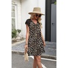 image:imageWIHOLL Dresses for Women Summer Casual Wedding Guest Dress Lace Short Sleeve Cute Sundresses Fashion Beach Vacation Clothes2leopard Print