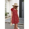 image:imageWIHOLL Dresses for Women Summer Casual Wedding Guest Dress Lace Short Sleeve Cute Sundresses Fashion Beach Vacation Clothes2white Dot
