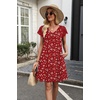 image:imageWIHOLL Dresses for Women Summer Casual Wedding Guest Dress Lace Short Sleeve Cute Sundresses Fashion Beach Vacation Clothes2white Dot