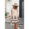 image:imageWIHOLL Dresses for Women Summer Casual Wedding Guest Dress Lace Short Sleeve Cute Sundresses Fashion Beach Vacation ClothesFloral Beige