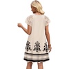 image:imageWIHOLL Dresses for Women Summer Casual Wedding Guest Dress Lace Short Sleeve Cute Sundresses Fashion Beach Vacation ClothesFloral Beige