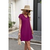 image:imageWIHOLL Dresses for Women Summer Casual Wedding Guest Dress Lace Short Sleeve Cute Sundresses Fashion Beach Vacation ClothesPurple