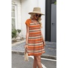 image:imageWIHOLL Dresses for Women Summer Casual Wedding Guest Dress Lace Short Sleeve Cute Sundresses Fashion Beach Vacation ClothesRhombus Print