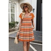 image:imageWIHOLL Dresses for Women Summer Casual Wedding Guest Dress Lace Short Sleeve Cute Sundresses Fashion Beach Vacation ClothesRhombus Print