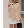 image:imageWIHOLL Long Sleeve Shirts for Women Fall Fashion ClothingBeige