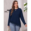 image:imageWIHOLL Long Sleeve Shirts for Women Fall Fashion ClothingBlue