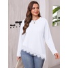 image:imageWIHOLL Long Sleeve Shirts for Women Fall Fashion ClothingClassic White