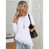 image:imageWIHOLL Long Sleeve Shirts for Women Fall Fashion ClothingClassic White