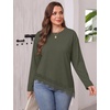 image:imageWIHOLL Long Sleeve Shirts for Women Fall Fashion ClothingGreen