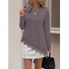image:imageWIHOLL Long Sleeve Shirts for Women Fall Fashion ClothingGrey Purple