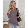 image:imageWIHOLL Long Sleeve Shirts for Women Fall Fashion ClothingGrey Purple