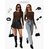 image:imageWIHOLL Long Sleeve Shirts for Women Fall Fashion Thermal Shirts Rib Knit Winter Clothing Warm Undershirts Basic TShirts4coffee