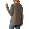 image:imageWIHOLL Long Sleeve Shirts for Women Raglan Leopard Print Tops Fall OutfitsCoffee