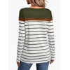 image:imageWIHOLL Long Sleeve Shirts for Women Stripe Tops Fall Fashion Outfits 2026Green