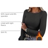 image:imageWIHOLL Long Sleeve Thermal Shirt for Women Light Fleece Tops Fall 2026 Crew Neck Casual Basic TShirtsDgrey
