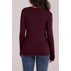 image:imageWIHOLL Long Sleeve Thermal Shirt for Women Light Fleece Tops Fall 2026 Crew Neck Casual Basic TShirtsDwine