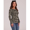 image:imageWIHOLL Long Sleeve Thermal Shirt for Women Light Fleece Tops Fall 2026 Crew Neck Casual Basic TShirtsPrint 02