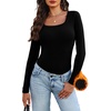 image:imageWIHOLL Long Sleeve Thermal Shirts for Women Fall TopsAblack