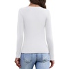 image:imageWIHOLL Long Sleeve Thermal Shirts for Women Fall TopsAwhite