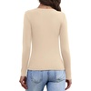image:imageWIHOLL Long Sleeve Thermal Shirts for Women Fall TopsBeige