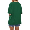 image:imageWIHOLL Oversized Tshirts for Women 2026 Summer Tops Short Sleeve V Neck Shirts Basic TeeGreen
