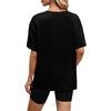 image:imageWIHOLL Oversized Tshirts for Women Summer Tops Short Sleeve T Shirts Beach Vacation Clothes Travel Outfits Fashion 2026All Black