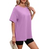 image:imageWIHOLL Oversized Tshirts for Women Summer Tops Short Sleeve T Shirts Beach Vacation Clothes Travel Outfits Fashion 2026All Lavender