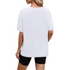 image:imageWIHOLL Oversized Tshirts for Women Summer Tops Short Sleeve T Shirts Beach Vacation Clothes Travel Outfits Fashion 2026All White