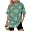 image:imageWIHOLL Oversized Tshirts for Women Summer Tops Short Sleeve T Shirts Beach Vacation Clothes Travel Outfits Fashion 2026Boho Green