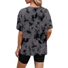 image:imageWIHOLL Oversized Tshirts for Women Summer Tops Short Sleeve T Shirts Beach Vacation Clothes Travel Outfits Fashion 2026Charcoal Tie Dye