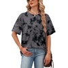 image:imageWIHOLL Oversized Tshirts for Women Summer Tops Short Sleeve T Shirts Beach Vacation Clothes Travel Outfits Fashion 2026Charcoal Tie Dye