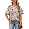 image:imageWIHOLL Oversized Tshirts for Women Summer Tops Short Sleeve T Shirts Beach Vacation Clothes Travel Outfits Fashion 2026Ink Painting Flowers